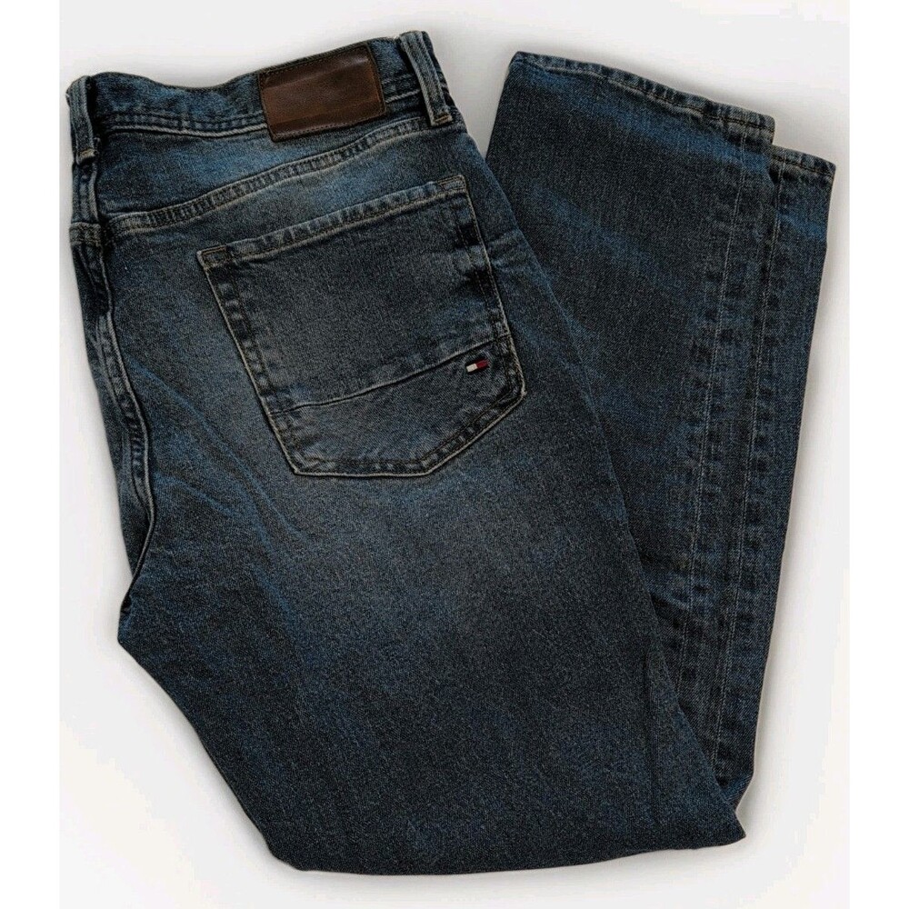 Tommy Hilfiger Jeans Mens 34x30 Denim Denton Straight